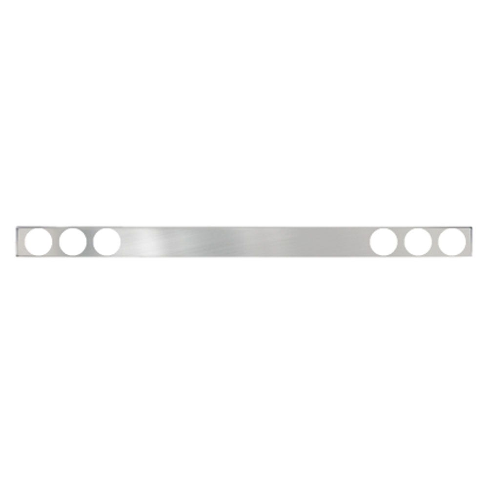 One-Piece Stainless Rear Light Bar with 4" Cutouts