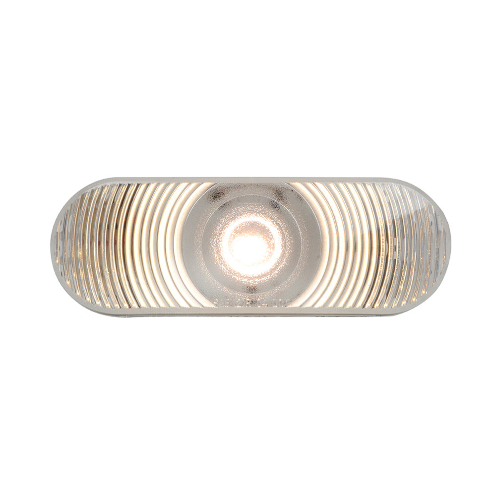 1 LED White Oval Back Up Light