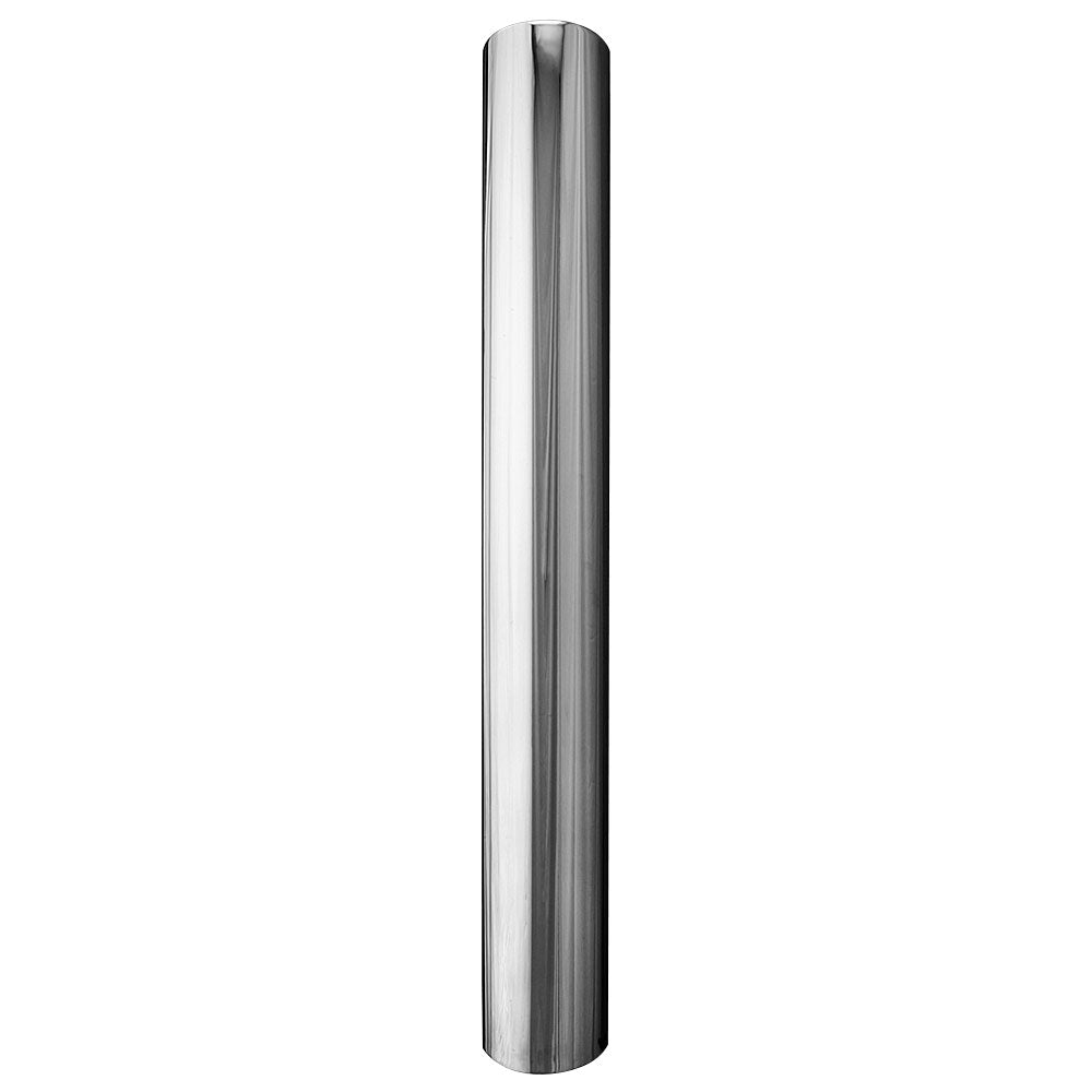 5"D x 96"L Flat Top One-Piece Chrome Stack