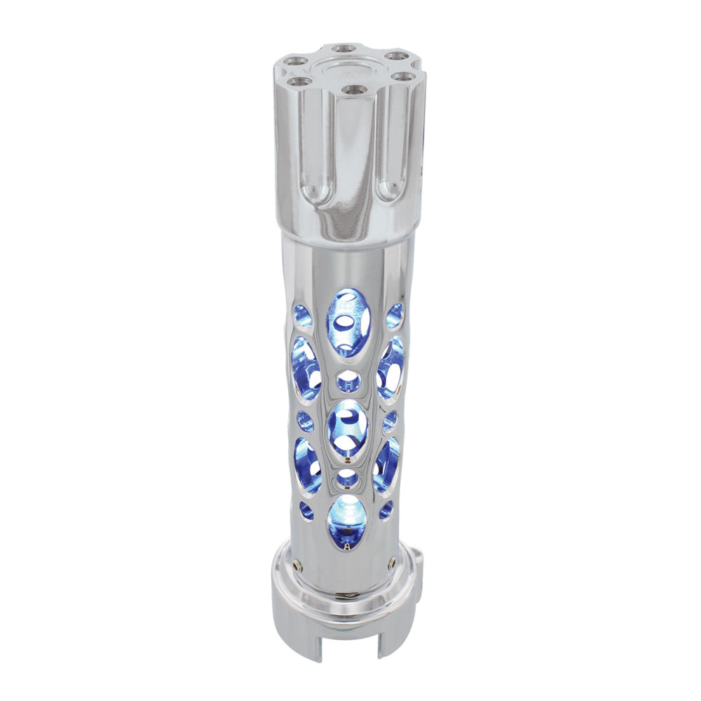 Chrome Austin Gun Cylinder Gearshift Knob with LED Lights