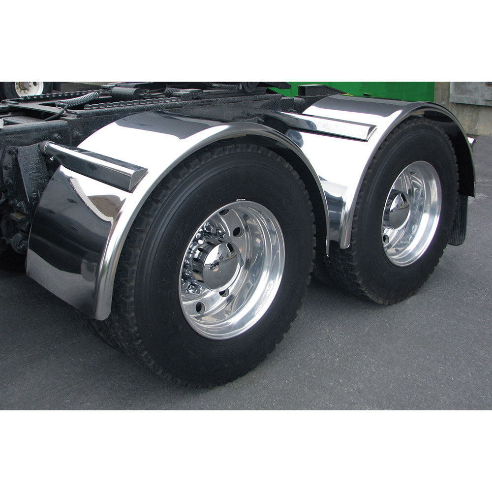 80" Stainless Steel Single Axle Fenders 41-3/4"OD