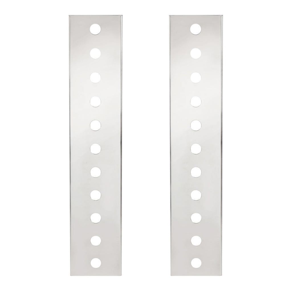Peterbilt Stainless Front Air Cleaner Bracket with 22 Mini Light Cutouts