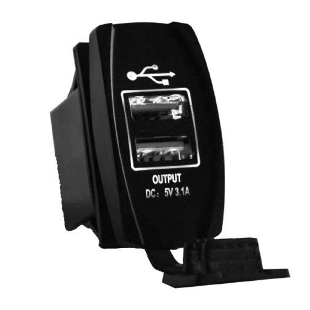 Dual USB LED Rocker Switch
