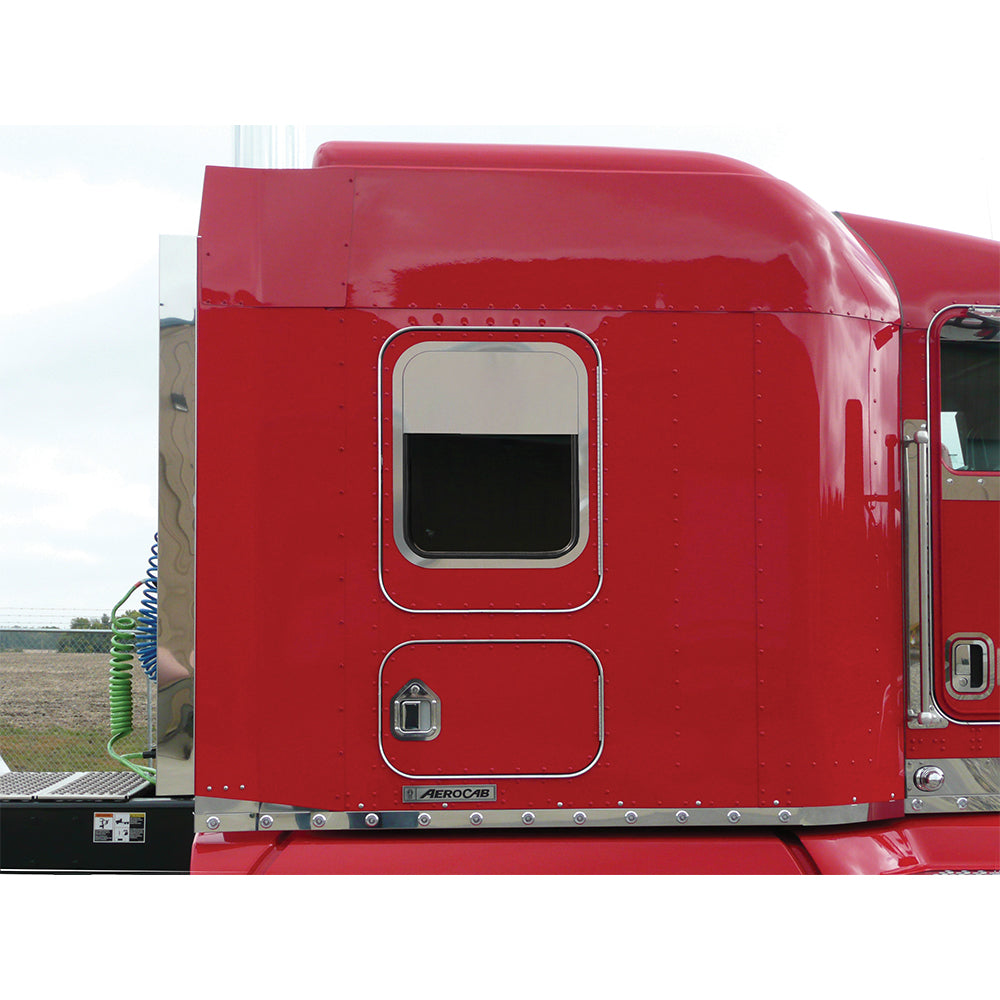 Kenworth 8" Stainless Sleeper Door Window Chop Top