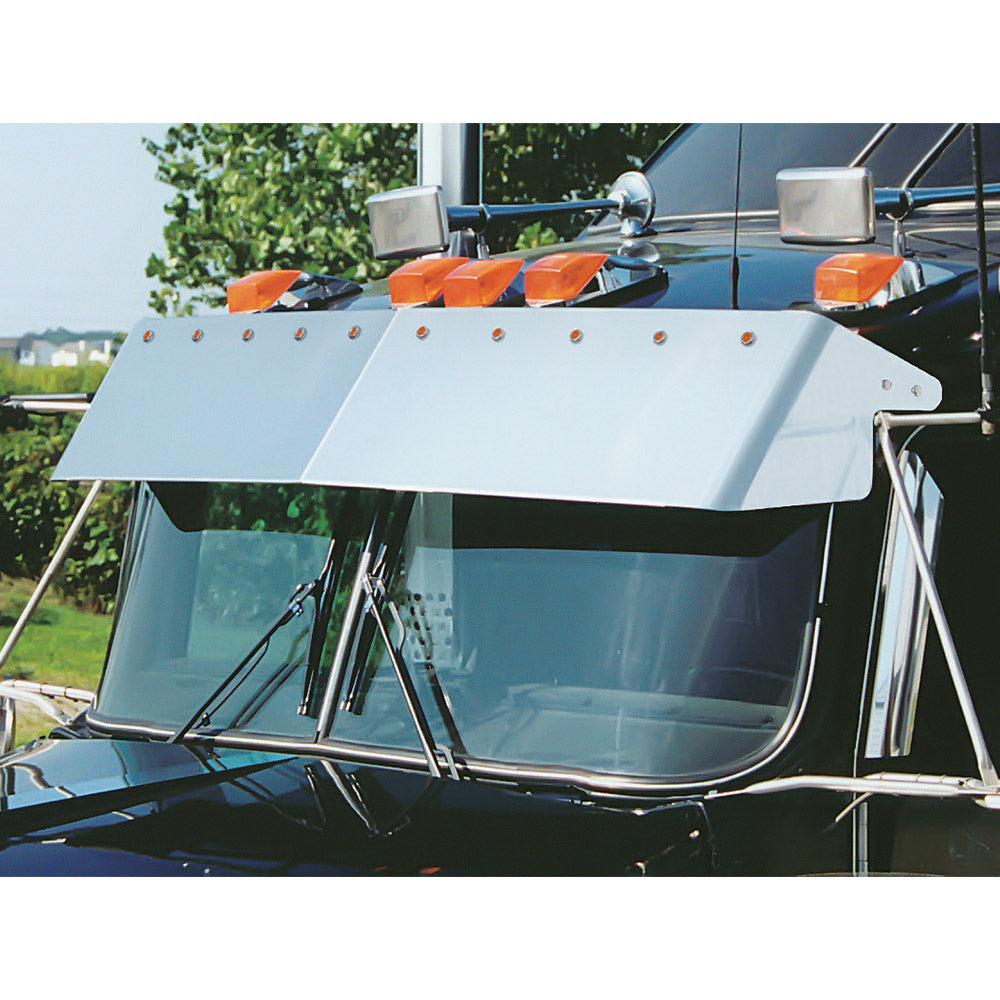 Kenworth Curved 13" Blind Mount Visor with LED