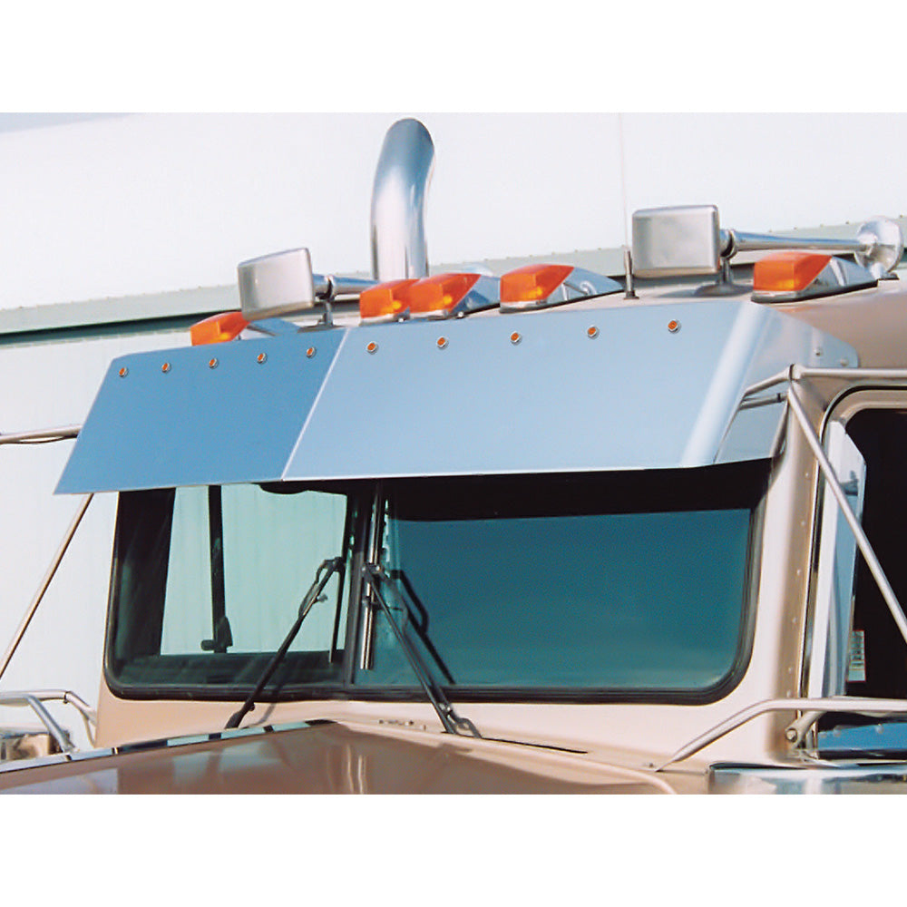 Kenworth Flat Top 12" Blind Mount Visor with LED