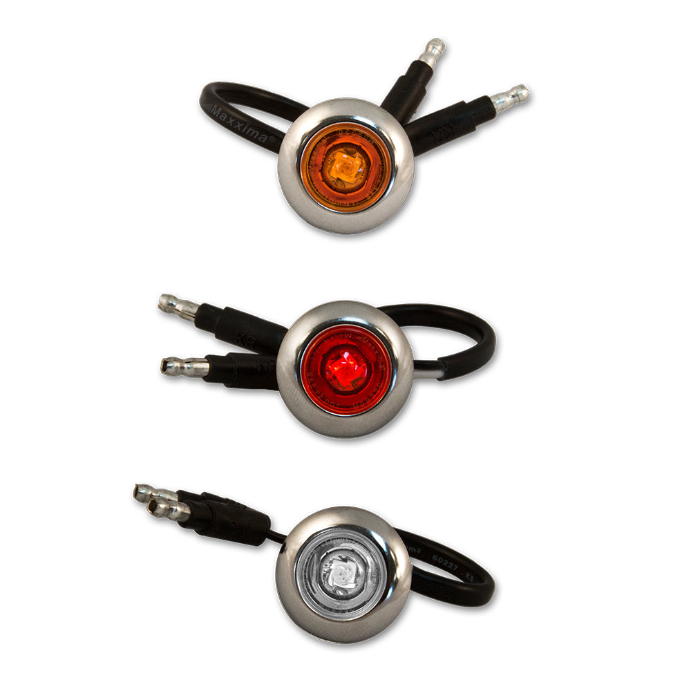 3/4" 1 LED Button Light with Bezel