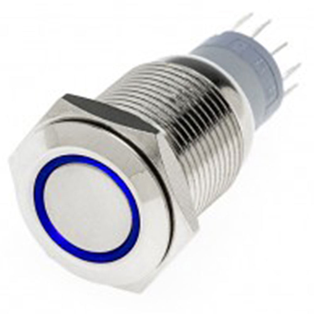 Chrome Flush Mount LED Switch