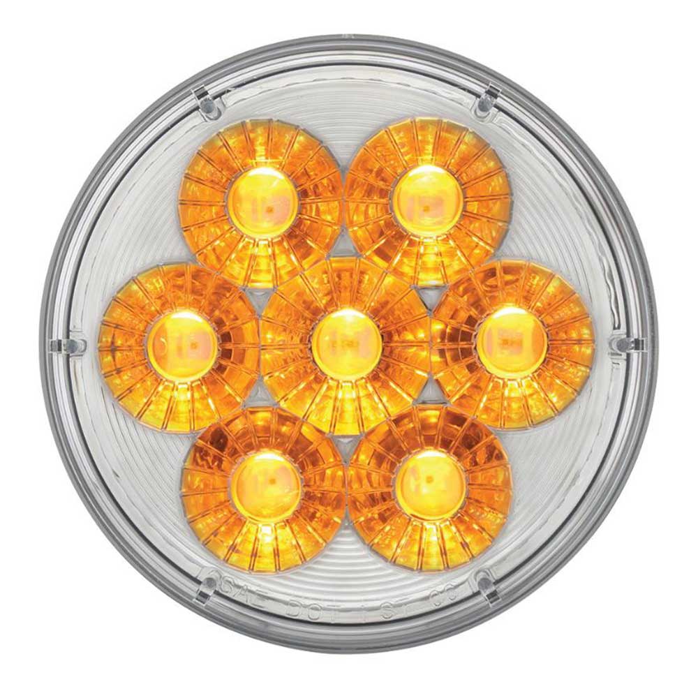 4" Double Fury 14 LED Stop, Turn, Tail Light with Clear Lens