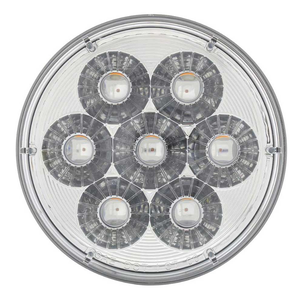 4" Double Fury 14 LED Stop, Turn, Tail Light with Clear Lens