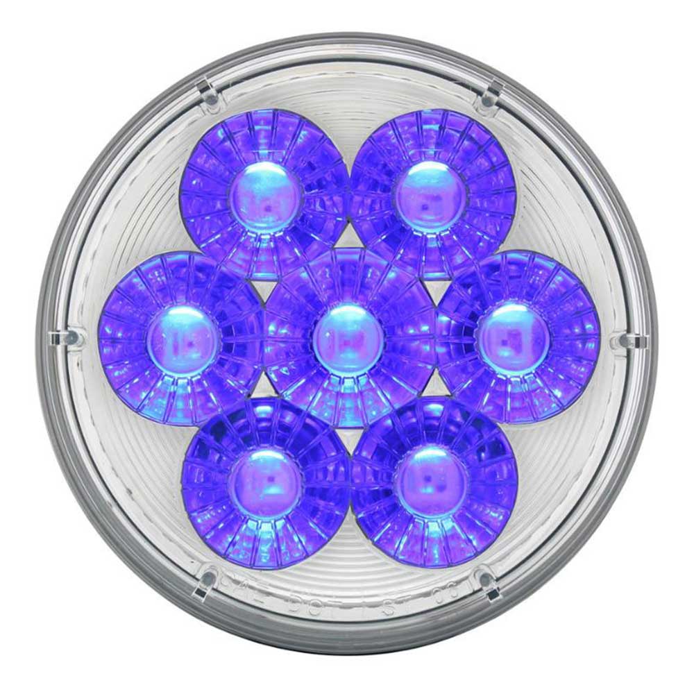 4" Double Fury 14 LED Stop, Turn, Tail Light with Clear Lens