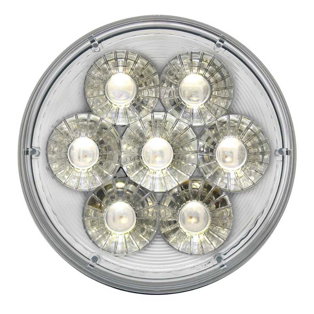 4" Double Fury 14 LED Stop, Turn, Tail Light with Clear Lens