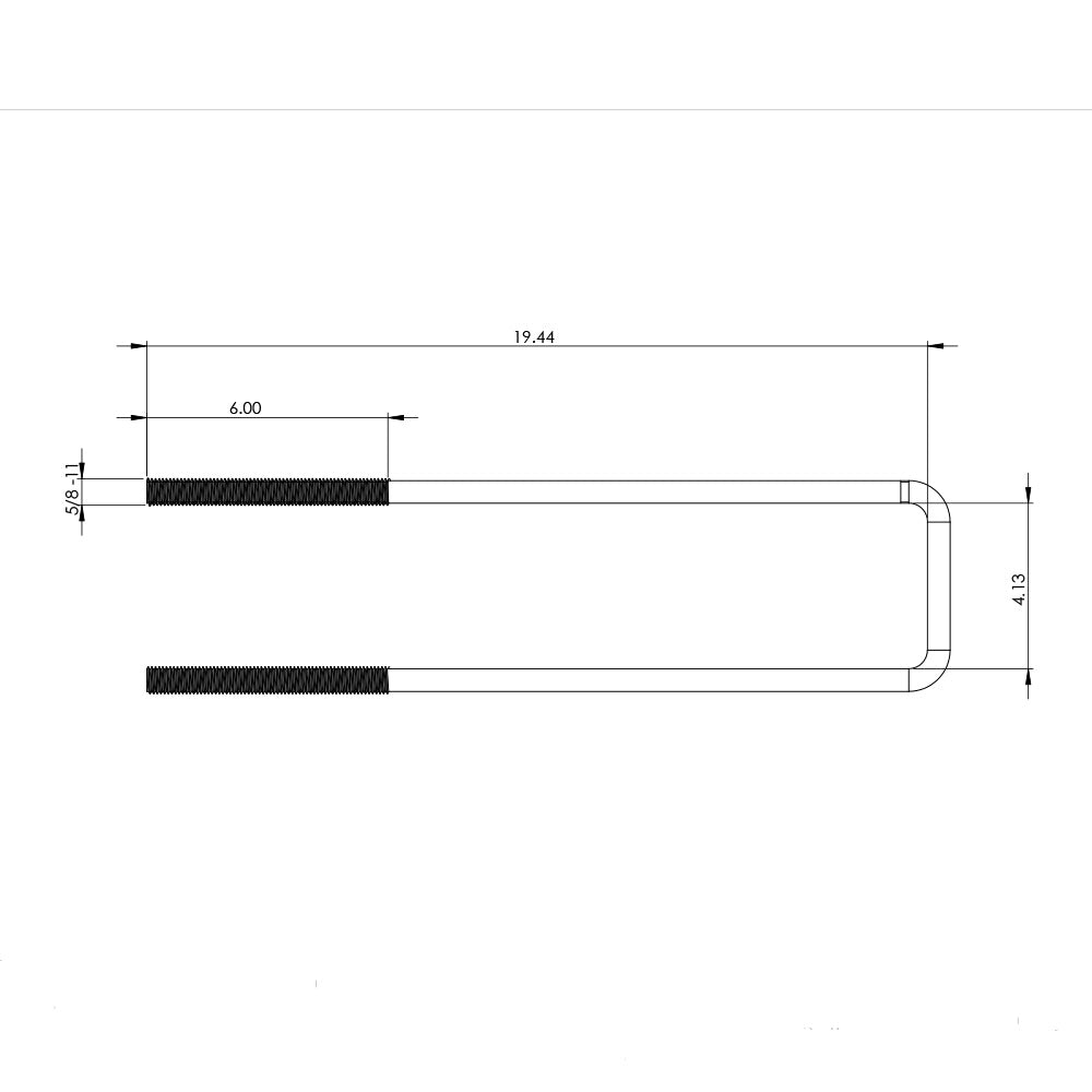 Cab Rack Mounting Kit with 21" U-Bolts
