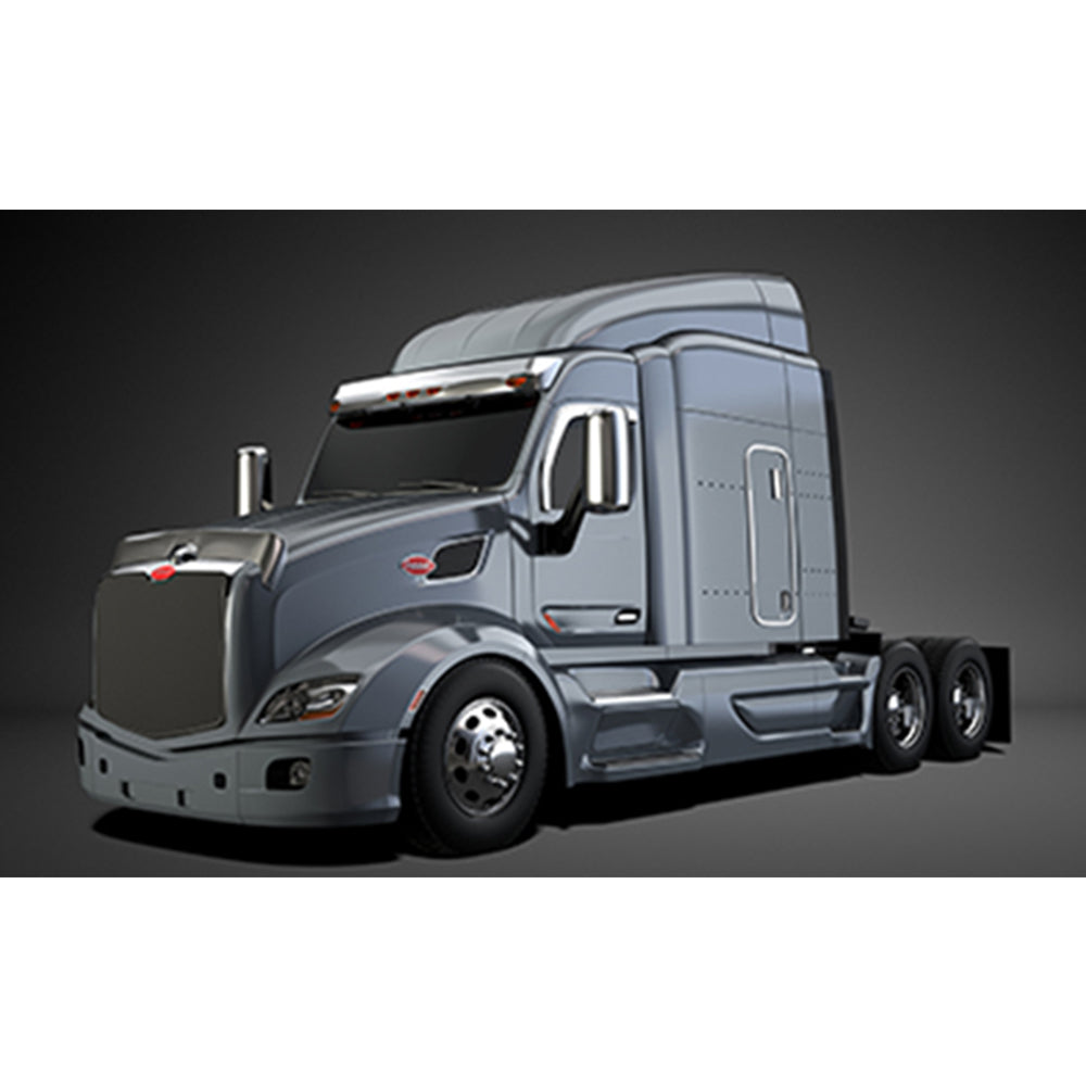 Peterbilt 567 Stainless Steel Aeroshield Deflector