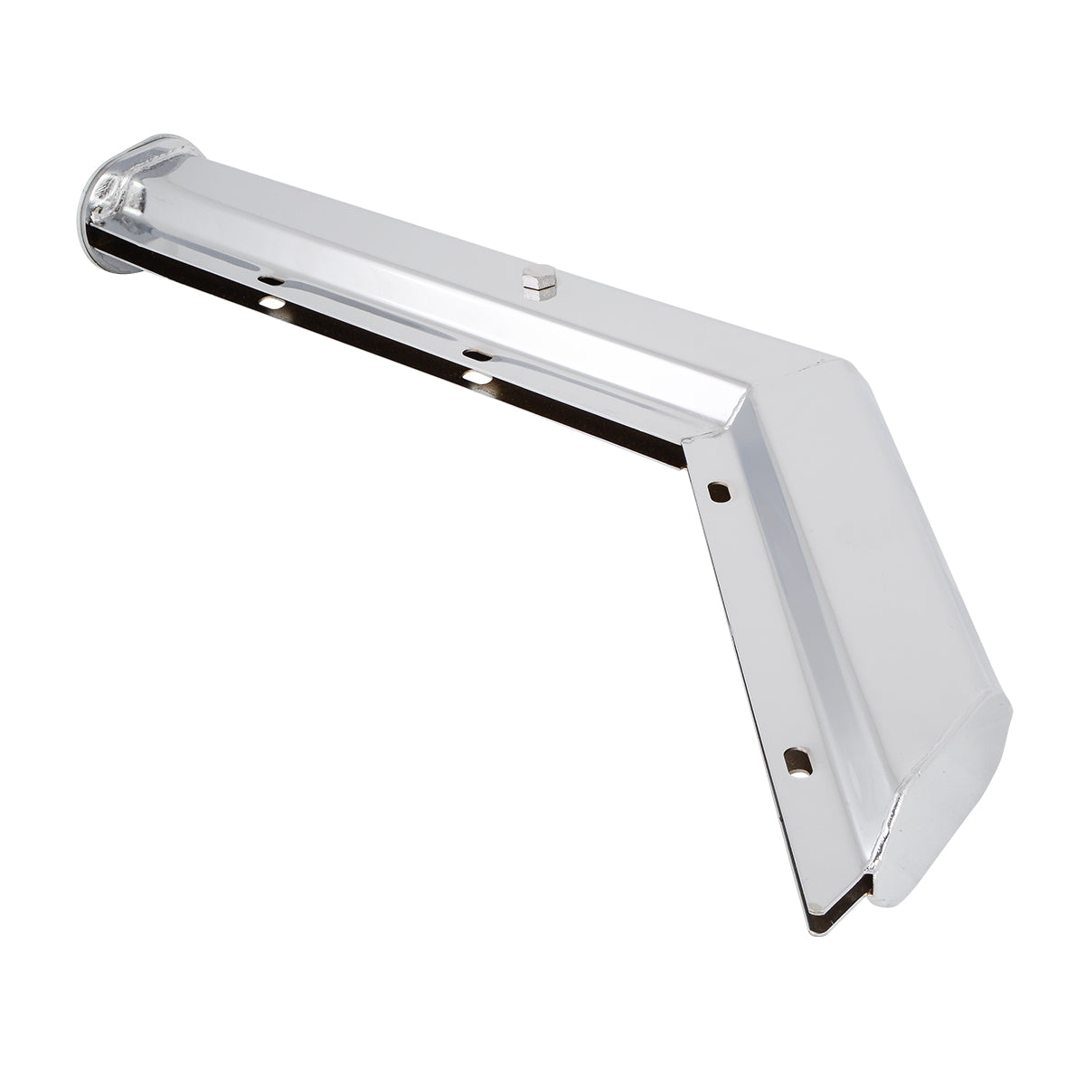 Chrome Angled Mud Flap Hangers 1-1/8" Bolt Spacing