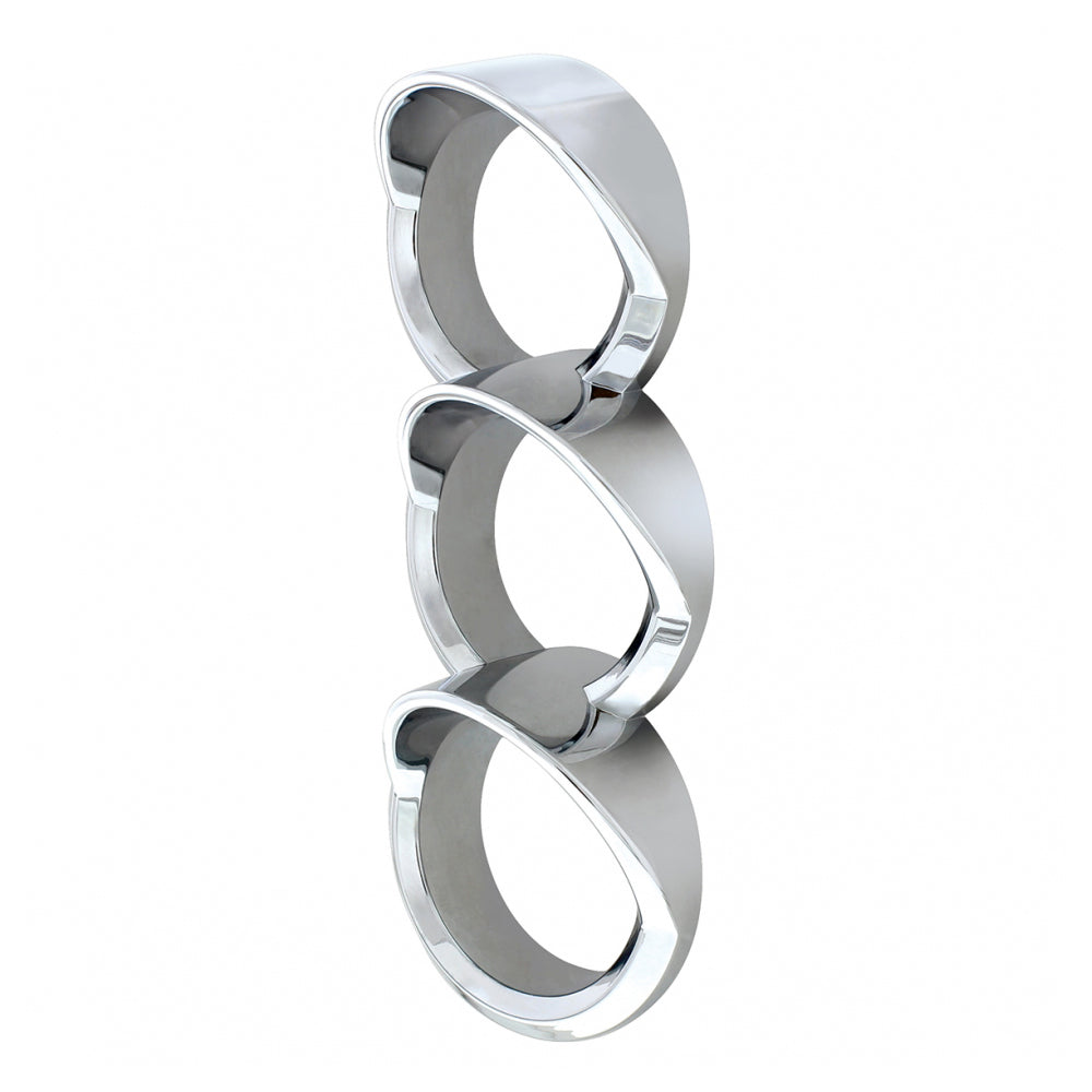 Peterbilt 579, 587 3-Gauge Cluster Bezel with Visors