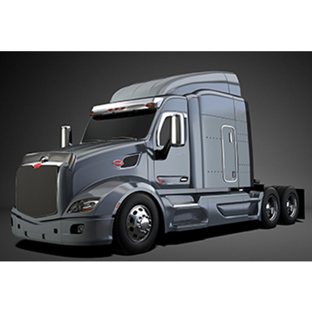 Peterbilt 567, 579 Chrome Ventvisors