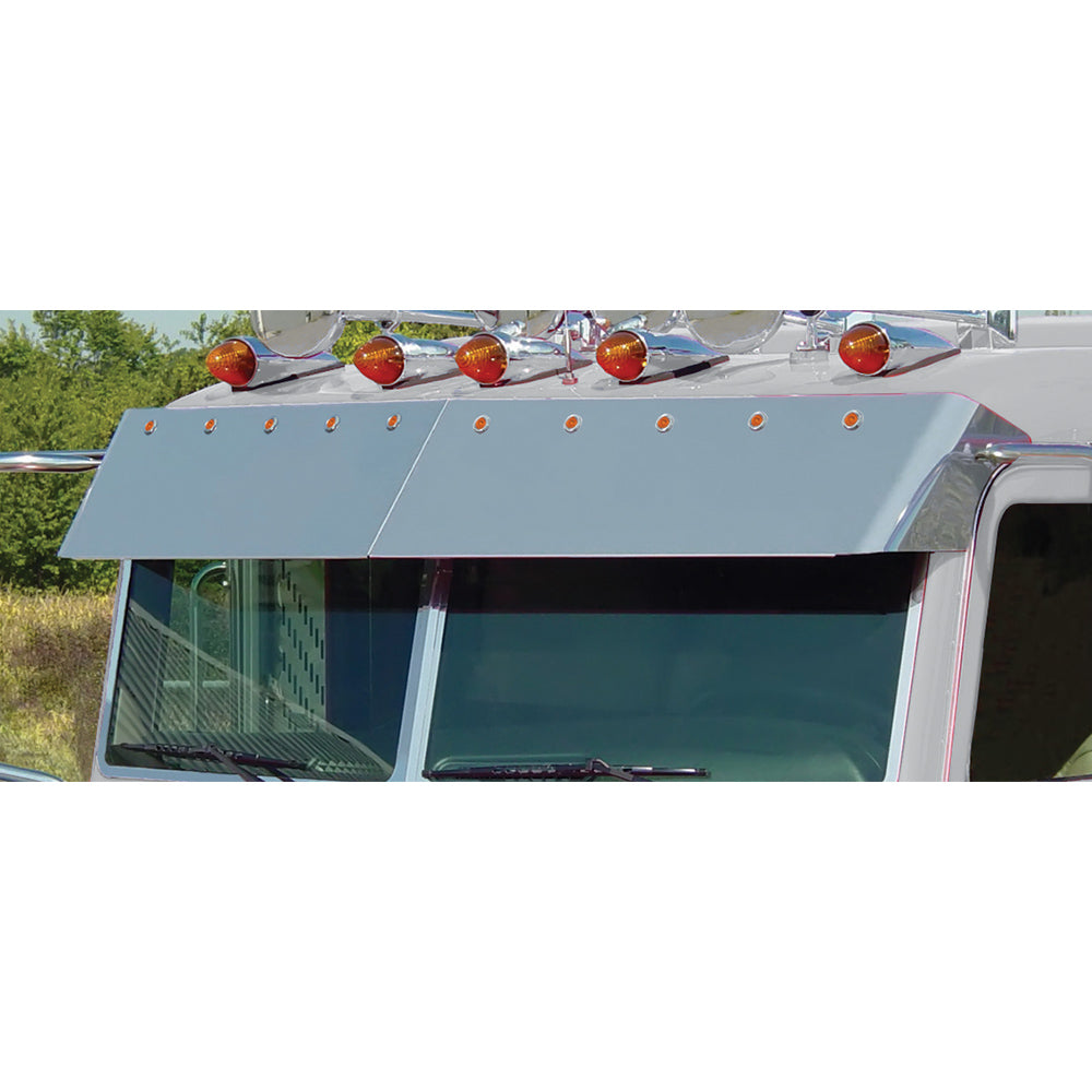 Peterbilt 14" Multi-Fit Visor with 10 Bullseye LED