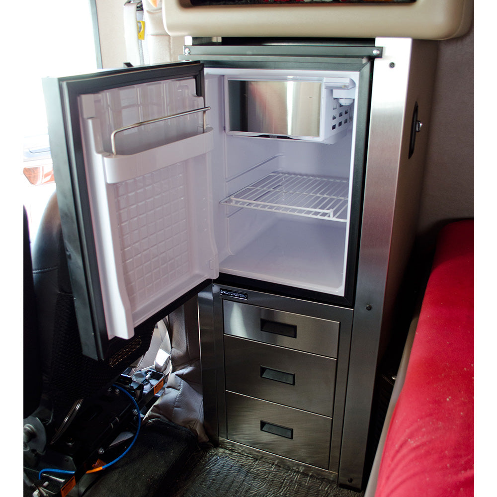 Stainless Refrigerator Kit for Peterbilt 379 Passenger Side