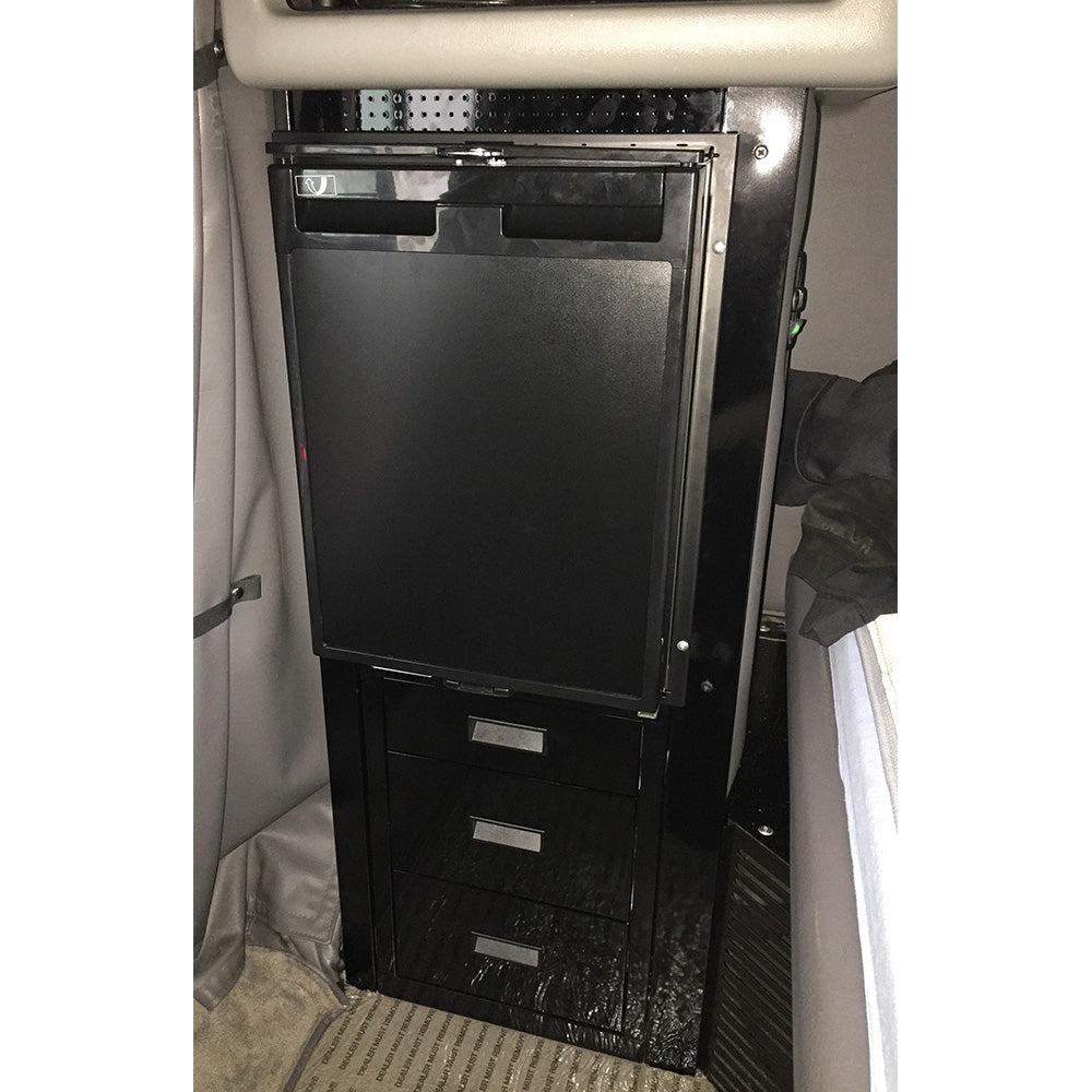 Gloss Black Refrigerator Kit for Peterbilt 389 2016 and newer