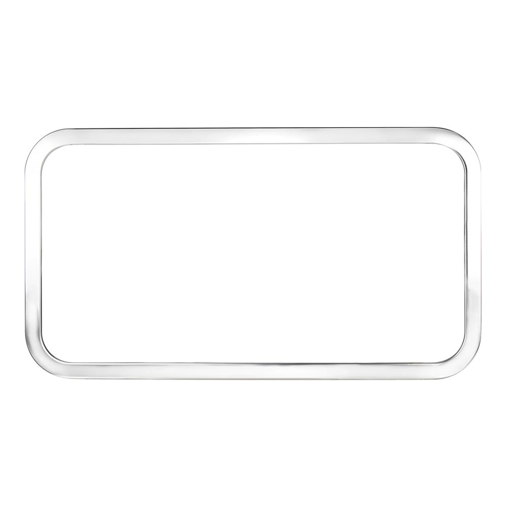 Peterbilt Stainless Rear Sleeper Window Trim