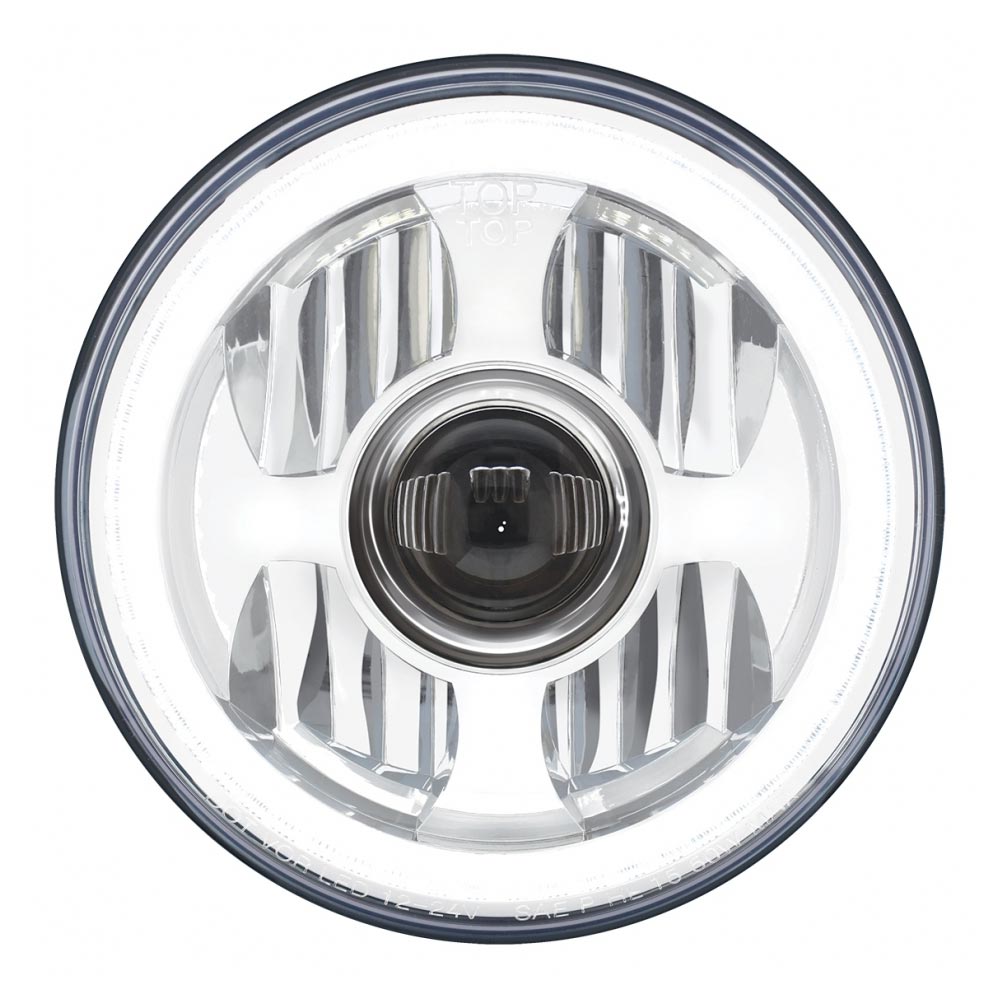 7" LED Projection Headlight with Halo Light