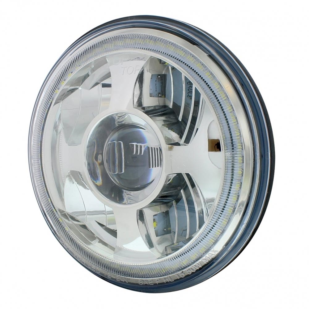 7" LED Projection Headlight with Halo Light