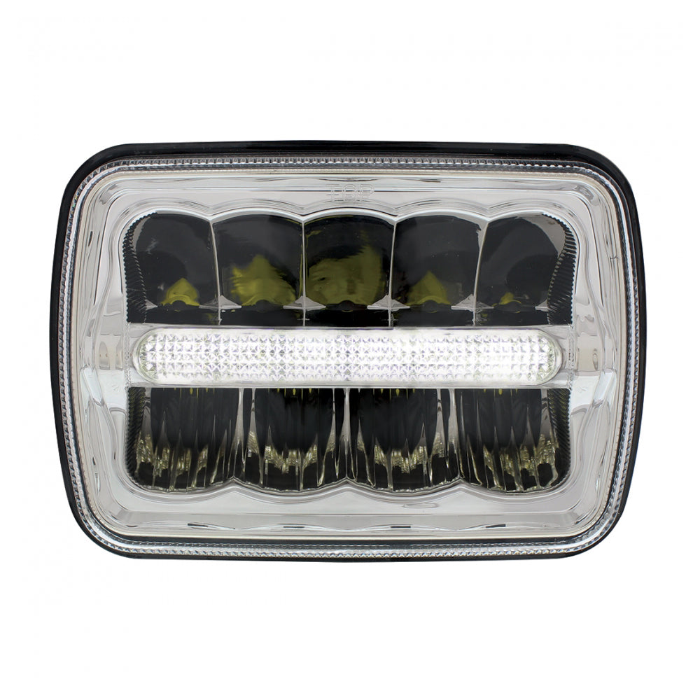 5" x 7" LED Headlight with Light Bar