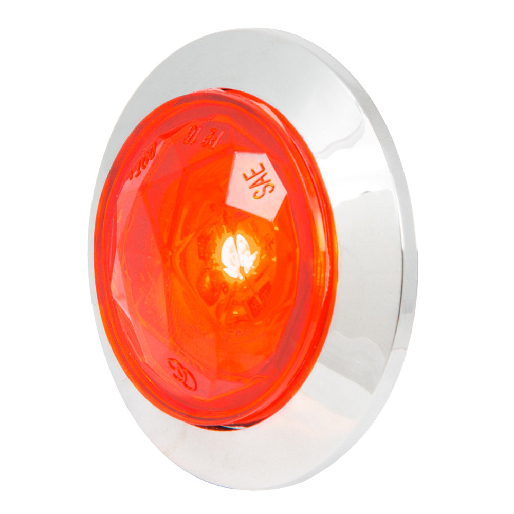 1" 1 LED Diamond Lens Dual Function Light with Bezel