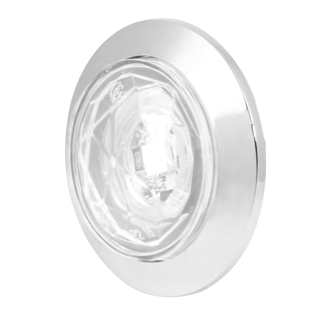 1" 1 LED Diamond Lens Dual Function Light with Bezel