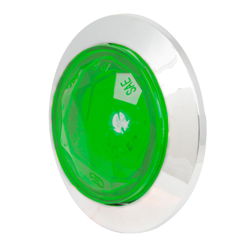 1" 1 LED Diamond Lens Dual Function Light with Bezel