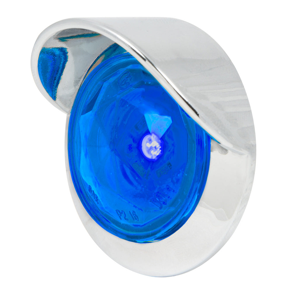 1" 1 LED Diamond Lens Dual Function Light with Bezel & Visor