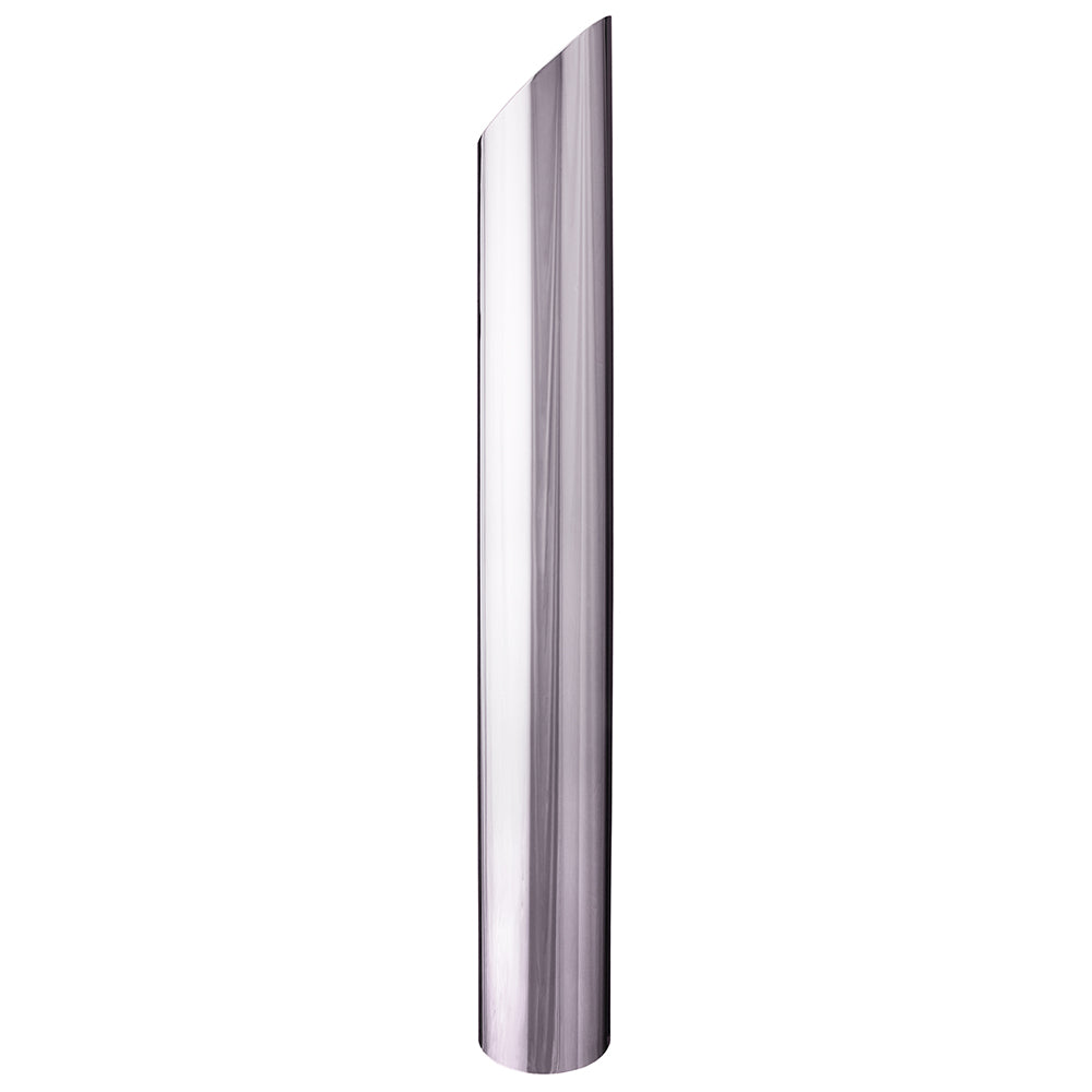5"D x 96"L Mitered One-Piece Chrome Stack Plain End