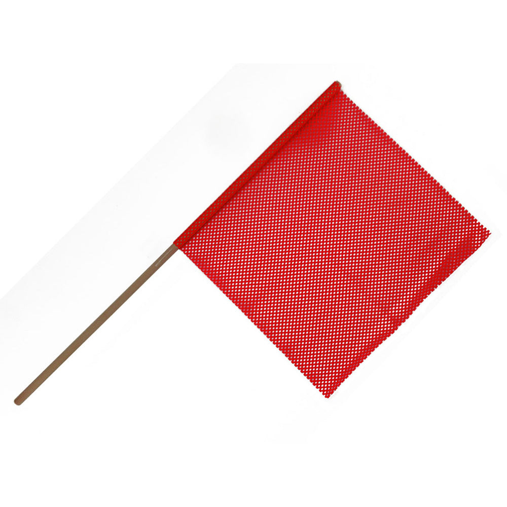 18" x 18" Warning Flag with 3' Pole