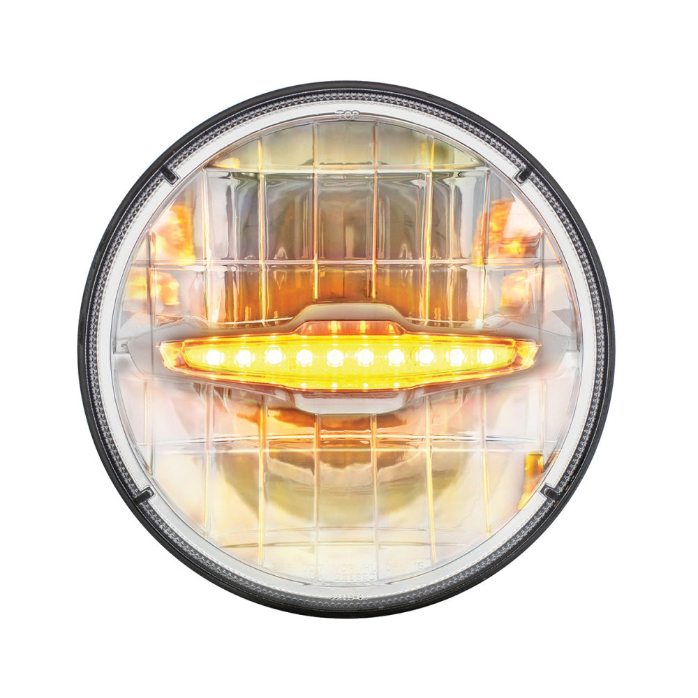 7" LED Headlight with LED Light Bar