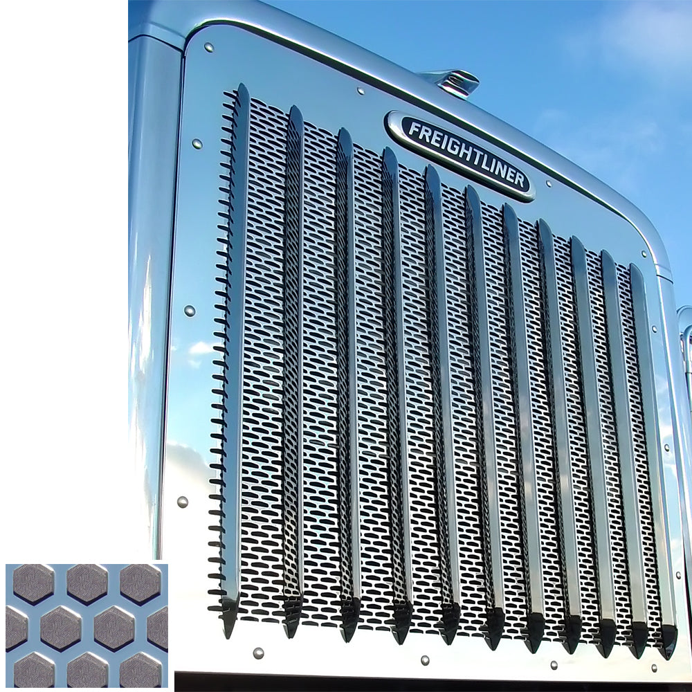 Freightliner 14-Gauge Steel Hexagon Punched Grill
