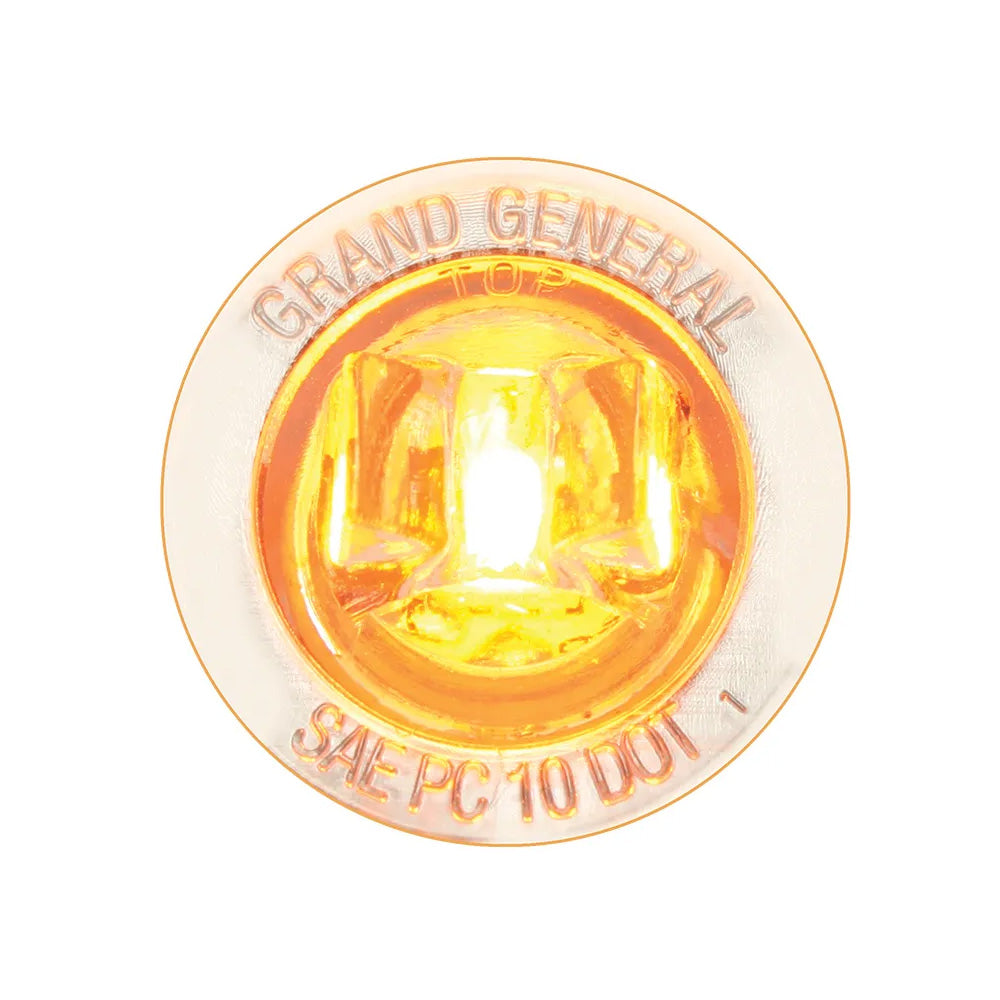 1" Mini Push/Screw-In Wide Angle Single LED Marker Light