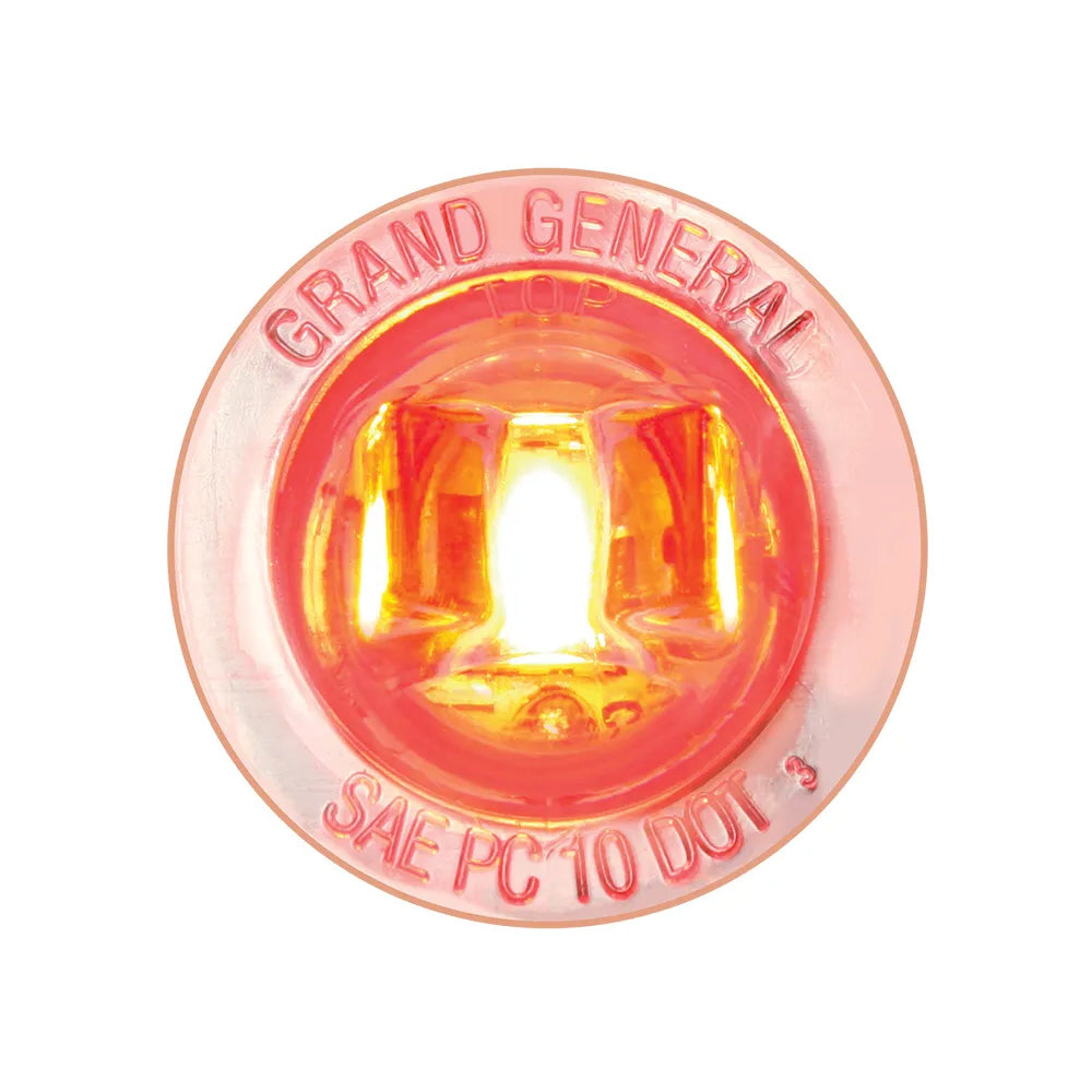 1" Mini Push/Screw-In Wide Angle Single LED Marker Light