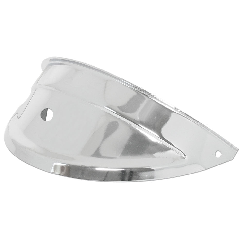 7" Chrome Headlight Visor with 5/16" Hole