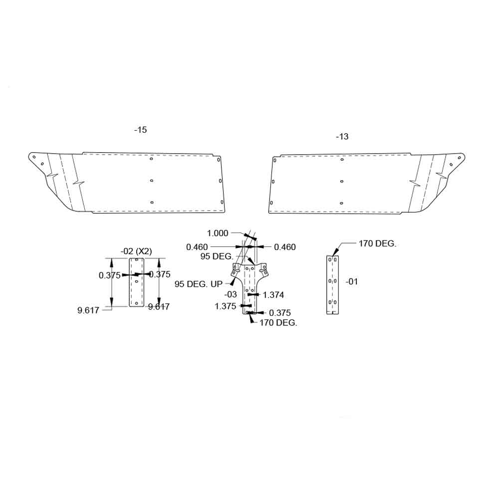 Kenworth 10" Factory Style Visor with Brackets
