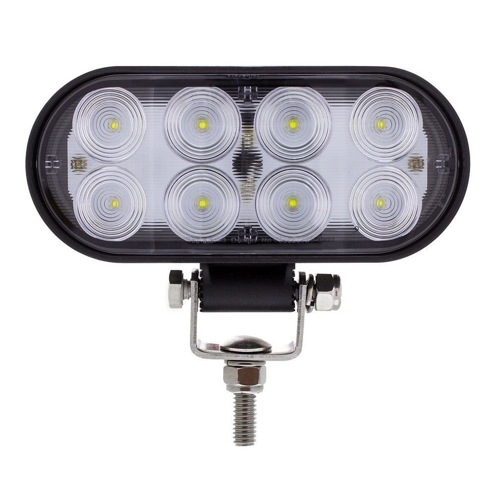 5-3/4" 8 LED Oval Wide Angle Driving and Work Light