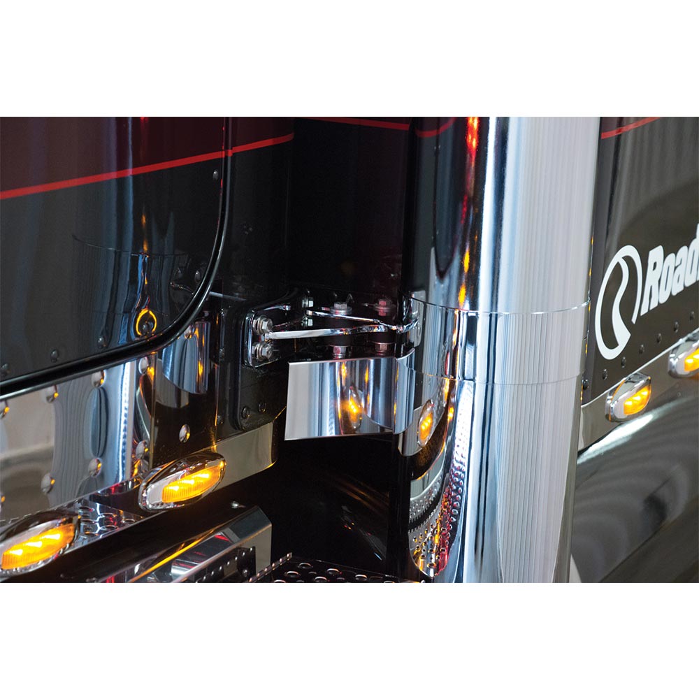 Peterbilt Wide Exhaust Mount IFTA Permit Bracket