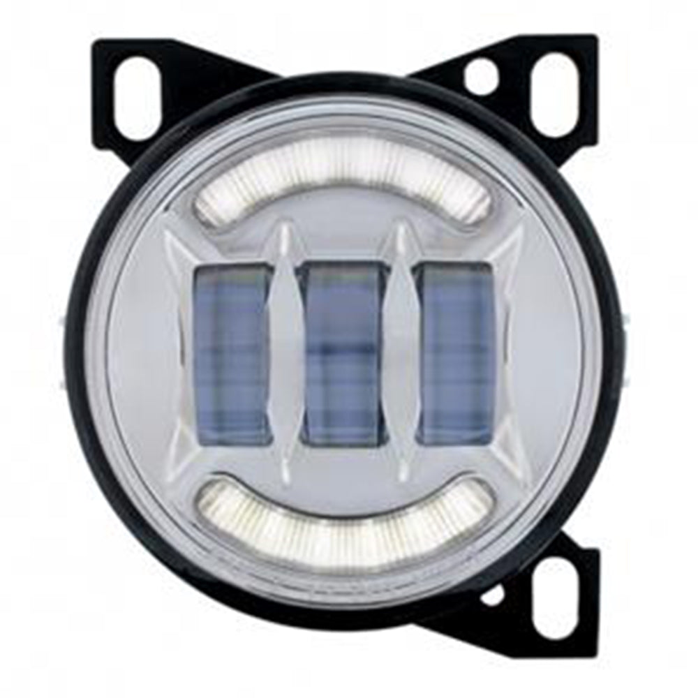 4-1/4" Chrome LED Fog Light for Peterbilt 579, 587 and Kenworth T660