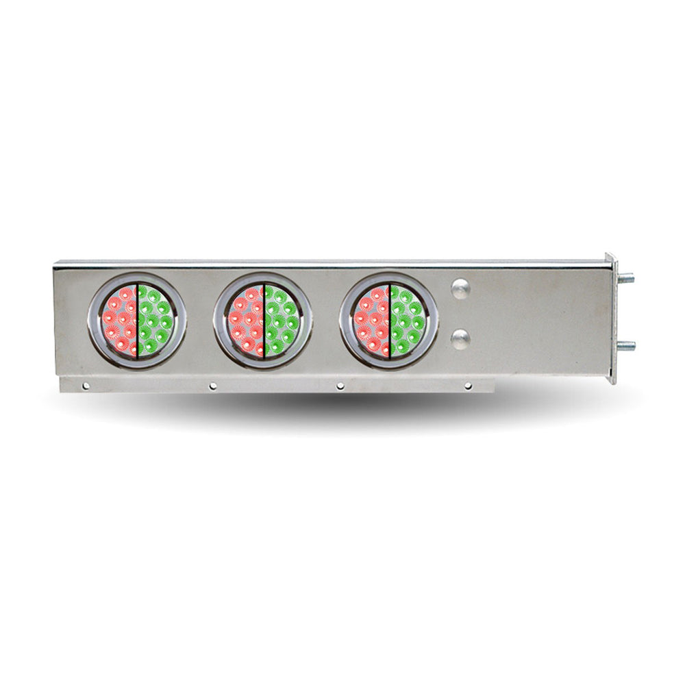 Stainless Steel Dual Revolution Rear Light Bar, 2-1/2" Spacing