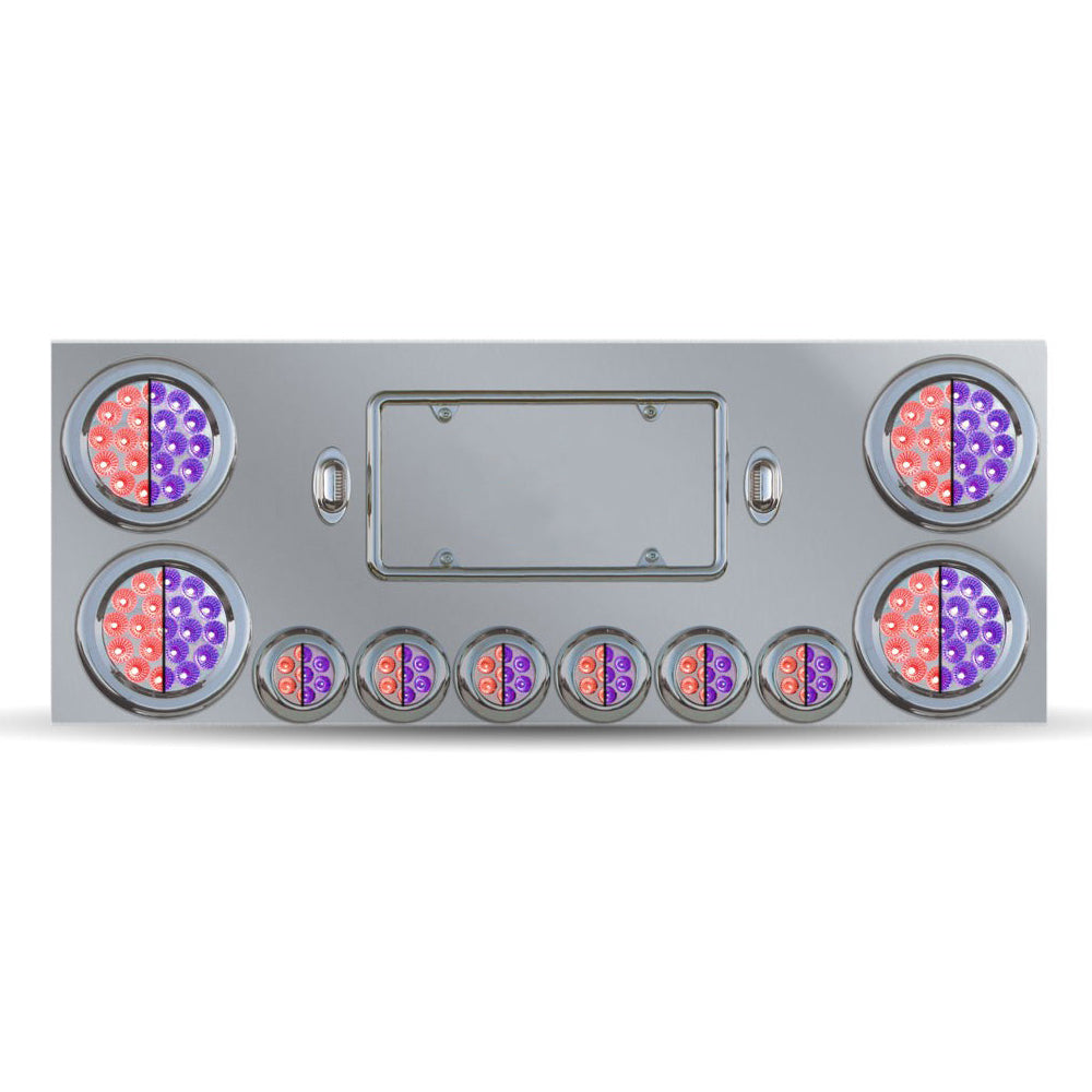 Stainless Steel Dual Revolution LED Center Panel with 10 Lights