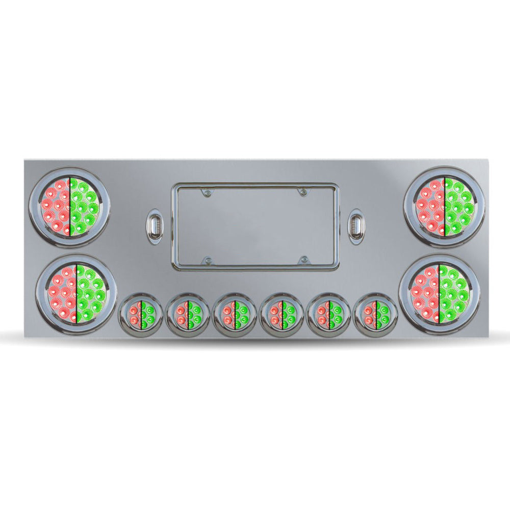 Stainless Steel Dual Revolution LED Center Panel with 10 Lights