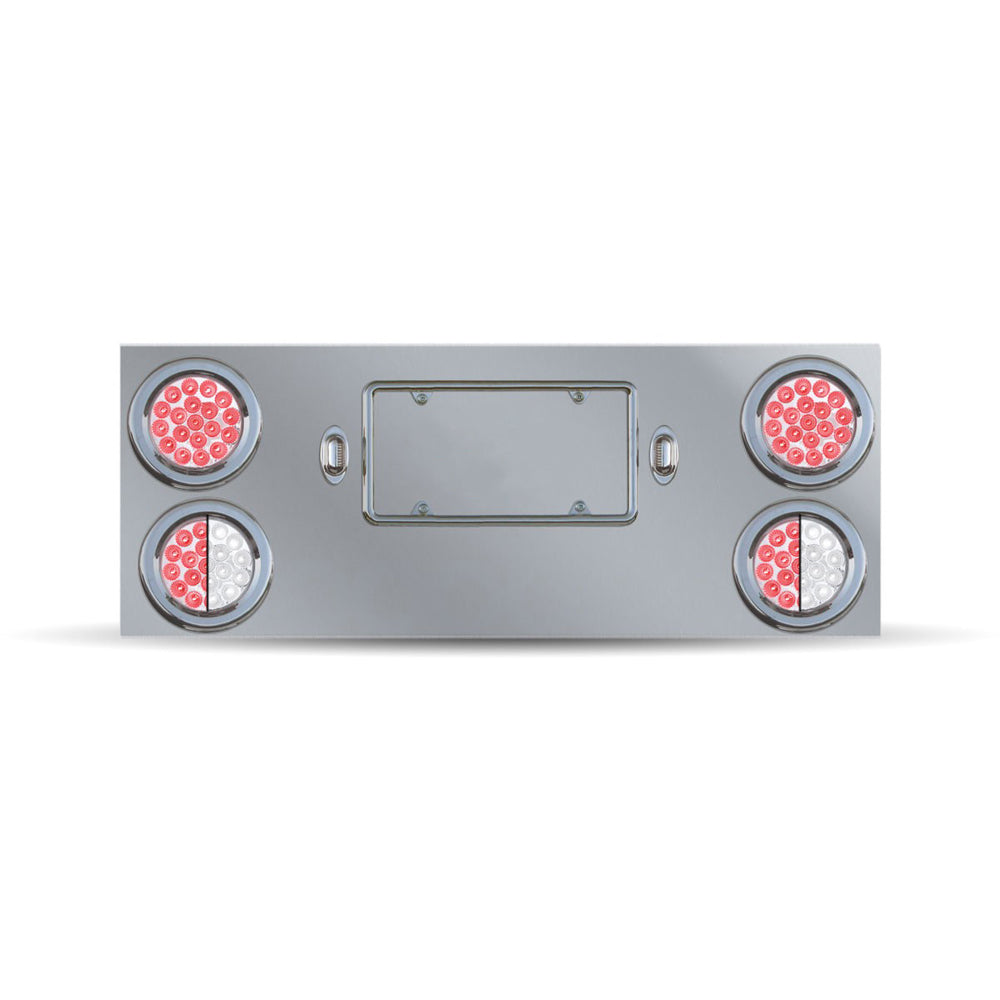 Stainless Steel Center Panel with 2 Dual Revolution Lights
