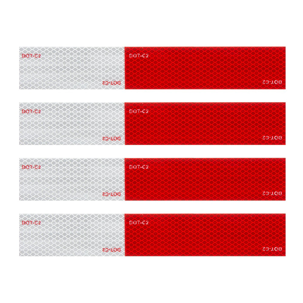 Premium Red/White Reflective Conspicuity Tape Set
