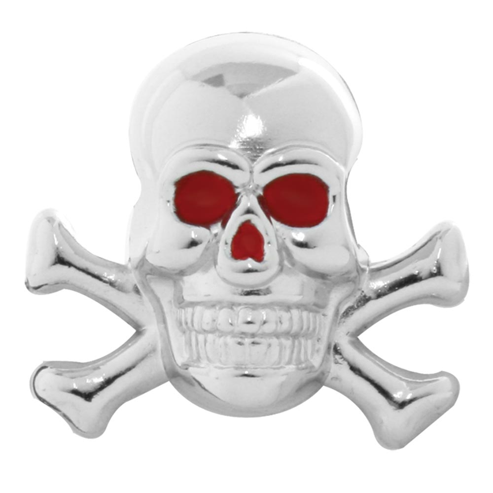 Chrome Skull and Crossbones Dash Knobs (PR)