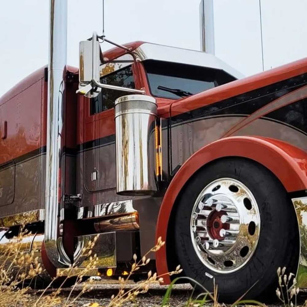 Backlit Front Air Cleaner Light Bars for Peterbilt 15" Donaldson Air Cleaners